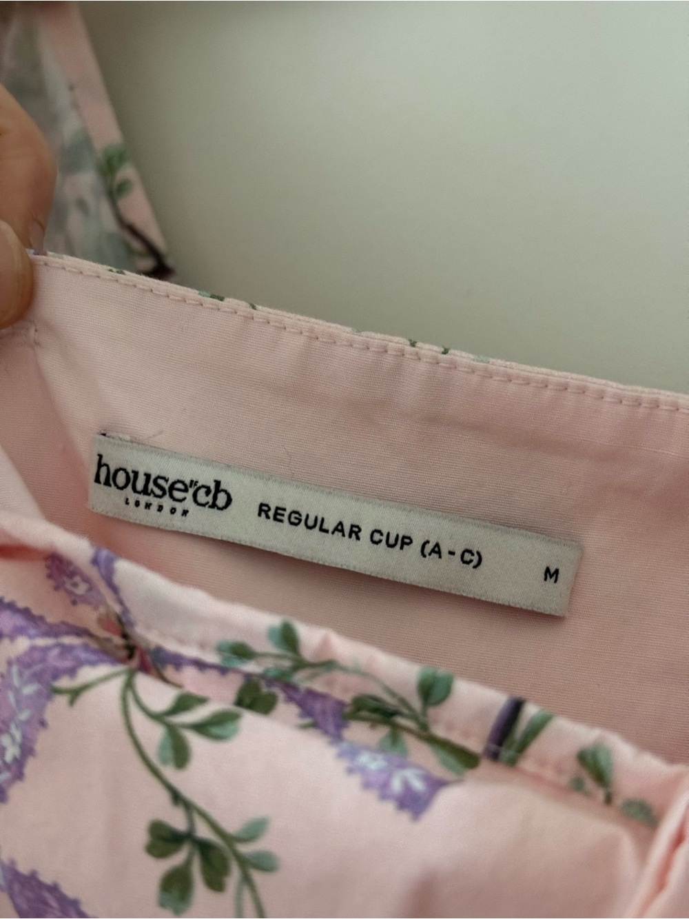 House of CB Lulabell Pink Ribbon Print Cotton Midi Dress - Picture 4 of 5